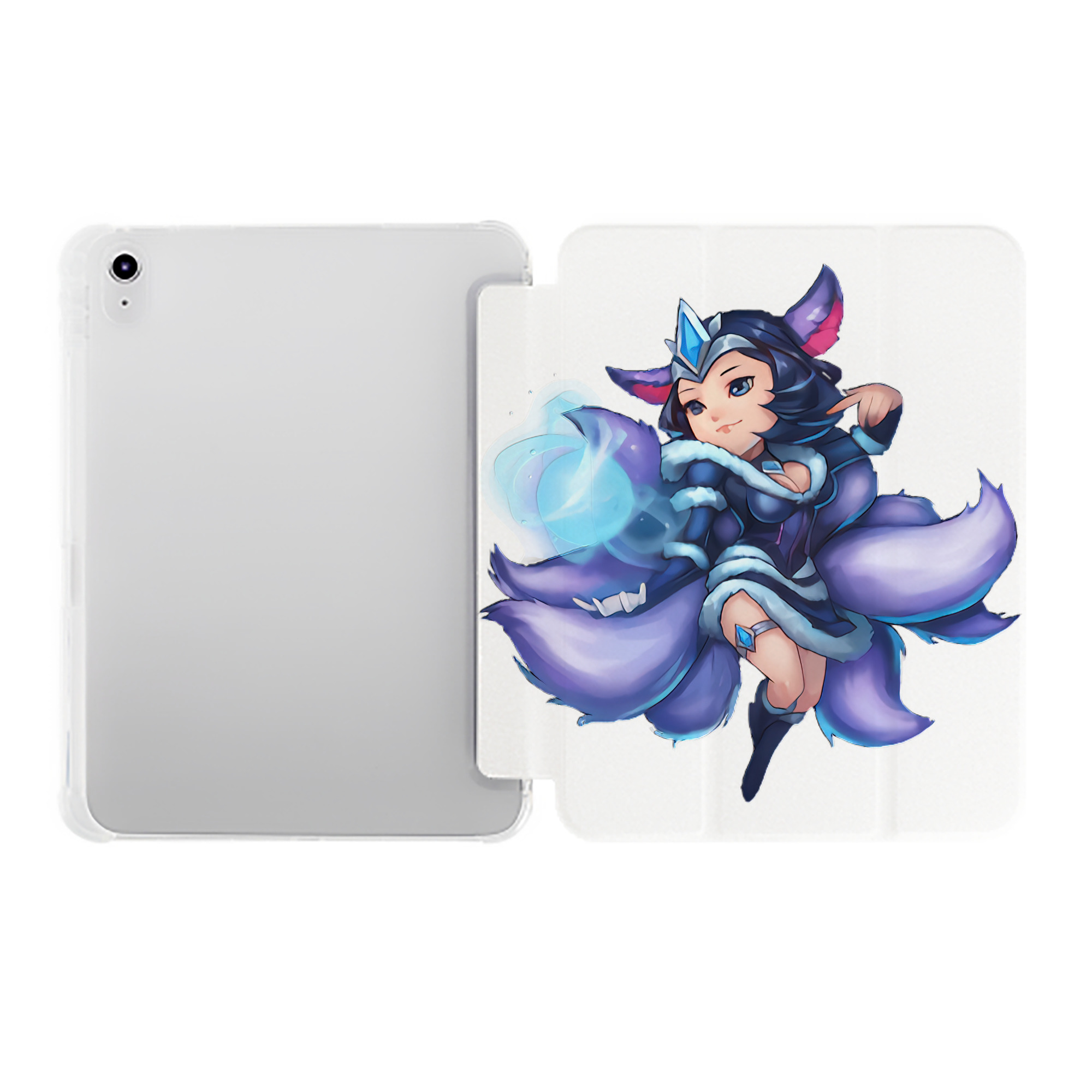 （画像用） リーグ・オブ・レジェンド League of Legends LOL IPad ケース ペン収納付き 三つ折りスタンド PUレザー×シリコン 対応機種9.5/10.5/10.9インチ